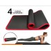 10MM Extra Thick 183cmX61cm Yoga Mats NRB Non-slip Exercise Mat Fitness Tasteless Pilates Workout Gym Mats with Bandage