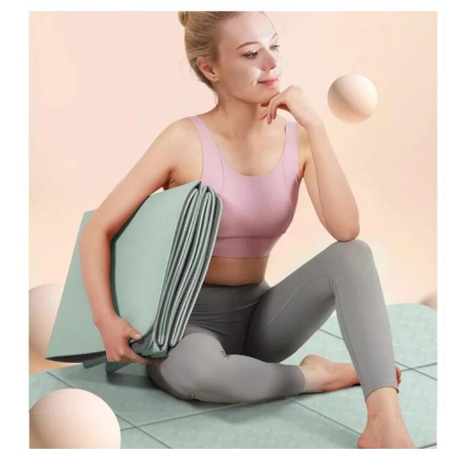 Foldable Yoga Mat Eco Friendly TPE Folding Travel Fitness Exercise Mat Double Sided Non-slip for Yoga Pilates & Floor Workouts Foldable Yoga Mat Eco Friendly TPE Folding Travel Fitness Exercise Mat Double Sided Non-slip for Yoga Pilates & Floor Workouts
