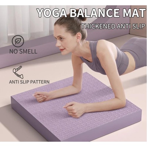 Balance Pad, Non-Slip Foam Mat & Ankles Knee Pad Cushion for Core Balance and Strength Stability Training, Yoga & Fitness