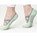 1 Pair Women Yoga Socks Silicone Sole Anti Slip Pilates Socks Sticky Bottom Workout Grip Socks with Ballet Cross