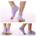 Women Colorful Yoga Socks Non-Slip Ladies Dance Socks Cotton Healthy Sports Five-toed Socks