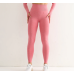  Pink Fitness Women Sport Seamless Leggings High Waist Elastic Solid Yoga Leggings Gym Jogging Quick Dry Push Up Slim Pants Female