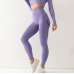Purple Fitness Women Sport Seamless Leggings High Waist Elastic Solid Yoga Leggings Gym Jogging Quick Dry Push Up Slim Pants Female