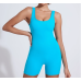 sports jumpsuit quick drying integrated V-shaped back running fitness suit tight fitting beautiful back yoga suit