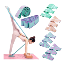 Slimming Resistance Band Yoga Auxiliary Stretching Belt Adult Latin Training Elastic Bands Beginner Pilates Multi-Functional Hot