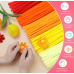 Orange Pipe Cleaners,500pcs in 5 Colors, Chenille Stems for Art and Craft Projects,Flower DIY Decorations