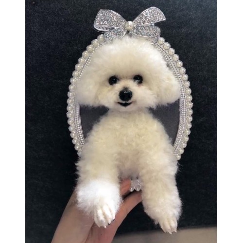 Head & Paws Pet Portraits Handmade 3D Cat Wool Needle Felt Portraits with Wooden Frame | PetsMatter